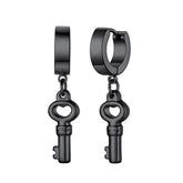 Black Key Earrings